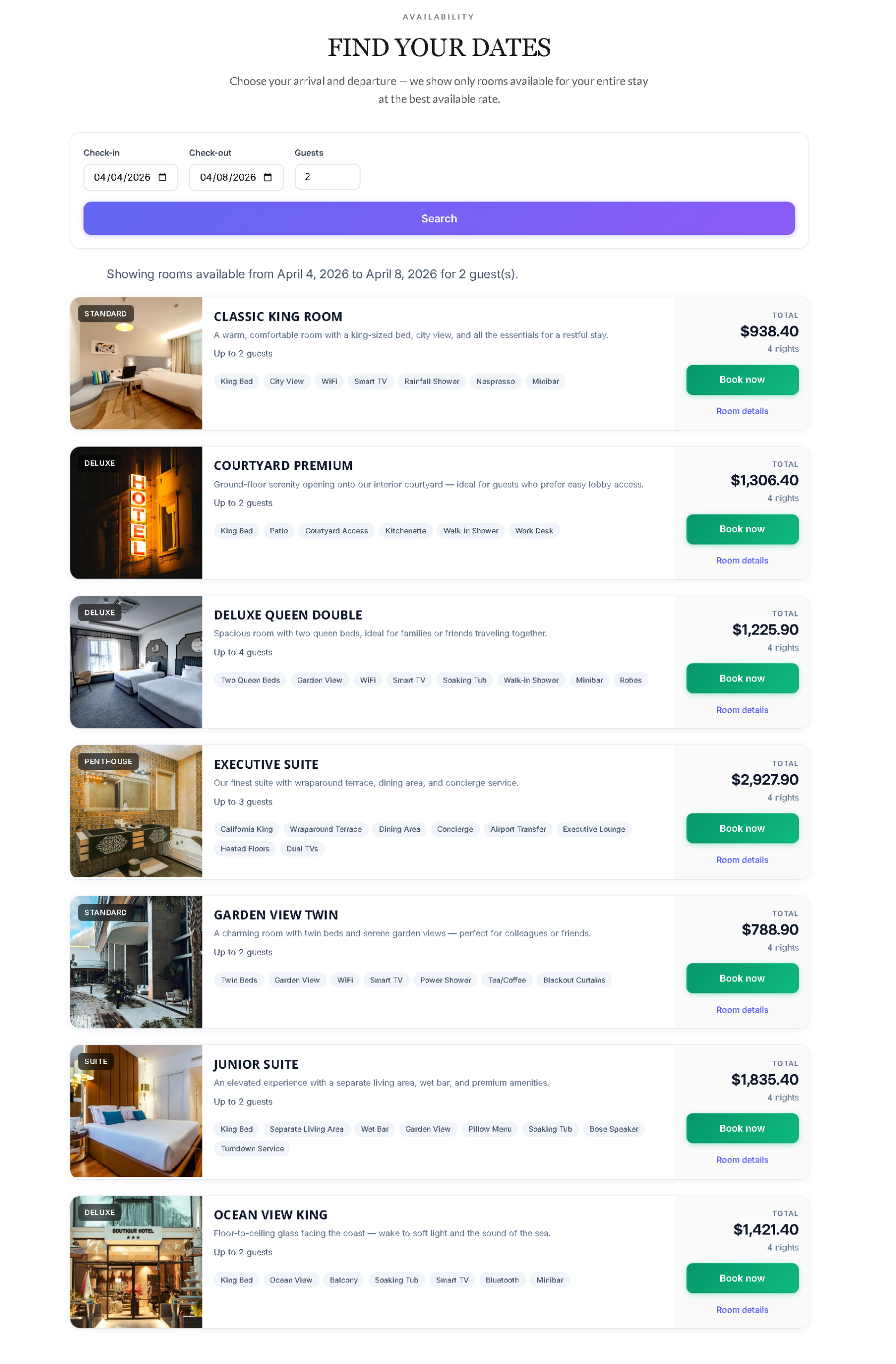 Boutique Hotel Room Block Coordinator