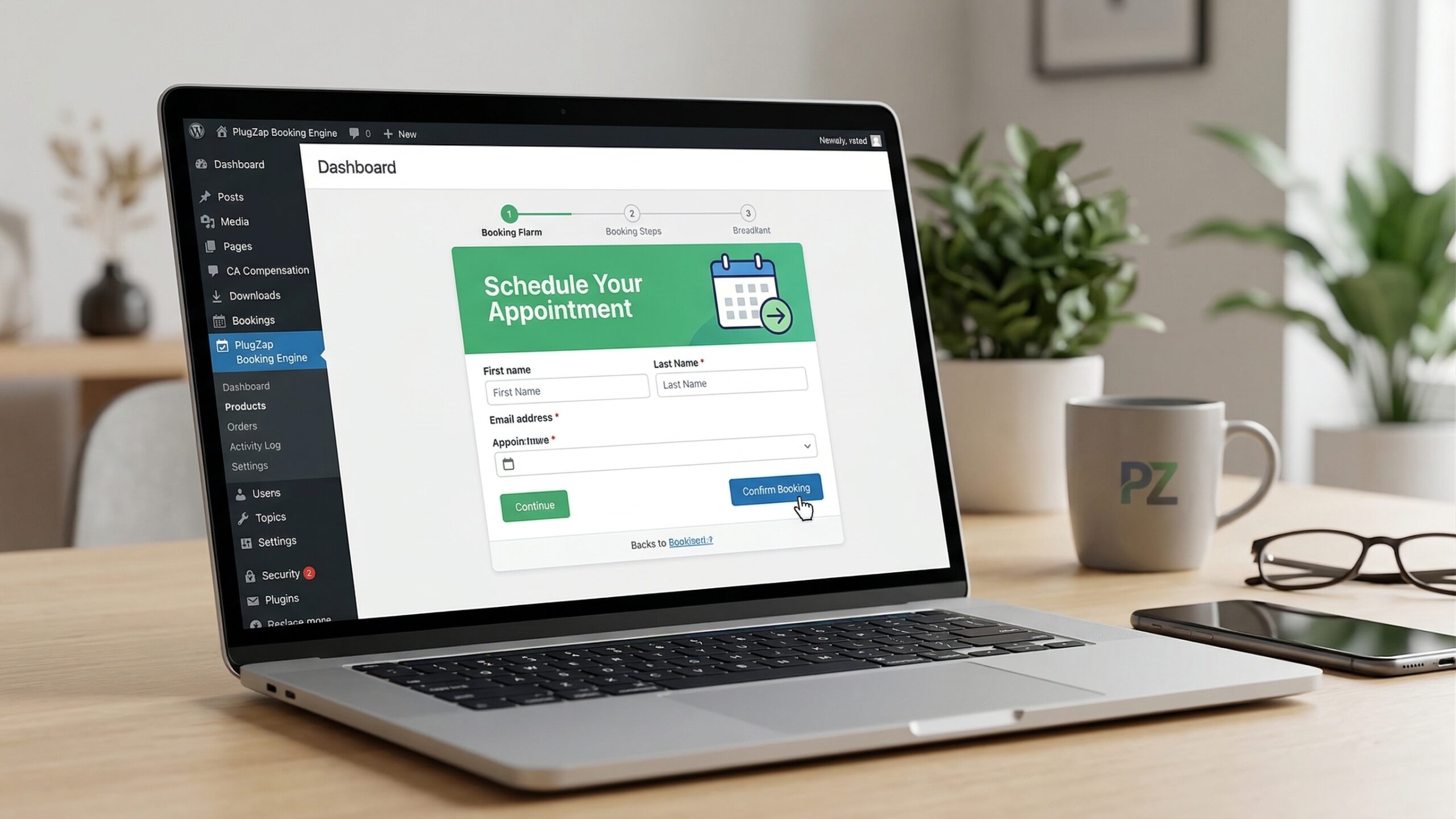 PlugZap Booking Engine